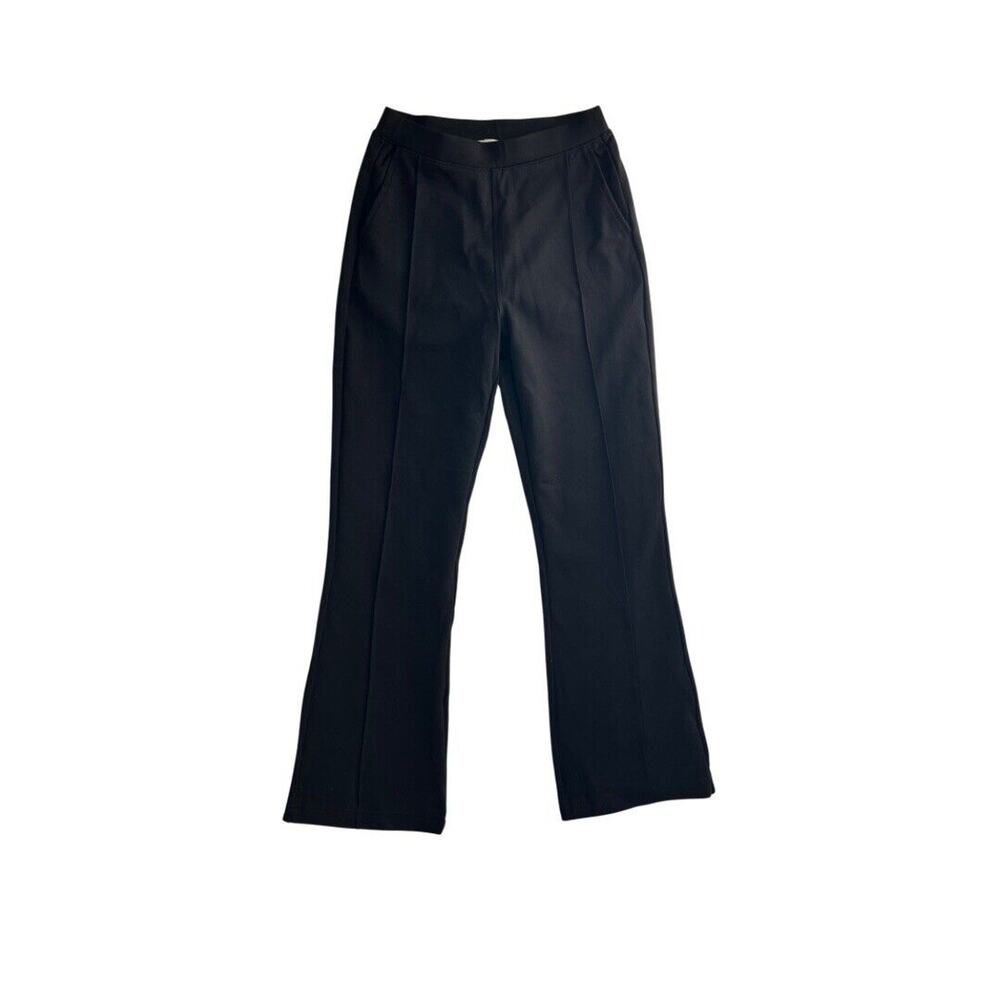 Madewell Women Small Lightweight Ponte Kickflare High Rise Stretch Pants Black